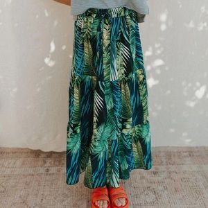 Q2 Tropical Maxi Skirt